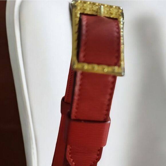 Christian Dior Vintage Red Drawstring Bucket Bag in EUC - Picture 12 of 16